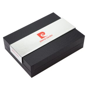 Pierre Cardin czarny + srebrny